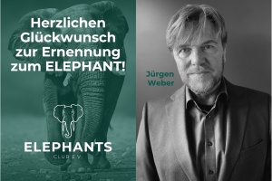 JÜRGEN WEBER ist jetzt ein ELEPHANT
